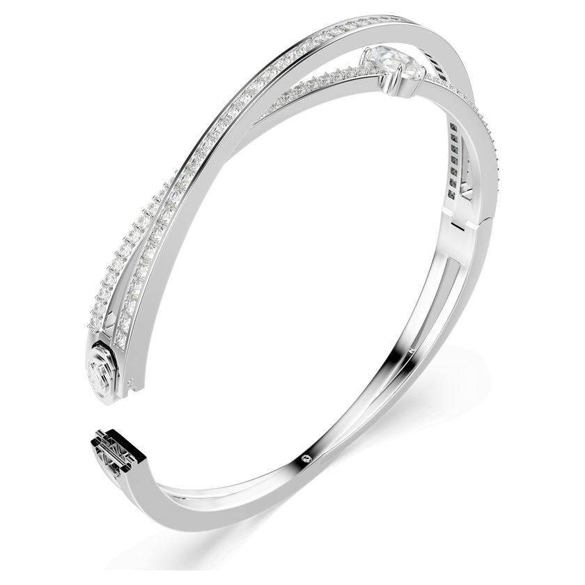 swarovski سوار hyperbola، قطع متنوع، لون أبيض، طلاء روديوم