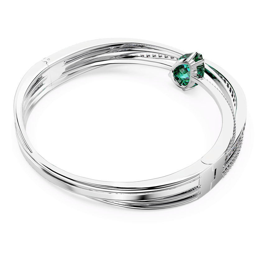 swarovski سوار hyperbola، زركونيا محايدة الكربون، لون أخضر، طلاء روديوم