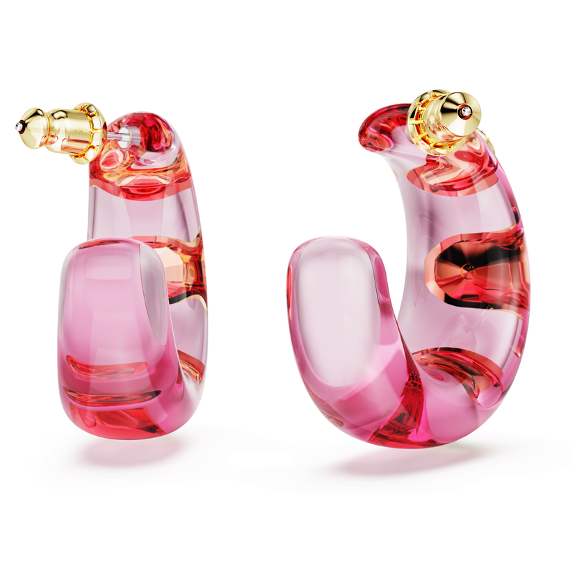 swarovski أقراط متدلية dulcis، قطع متنوع، ألوان متعددة، طلاء باللون الذهبي