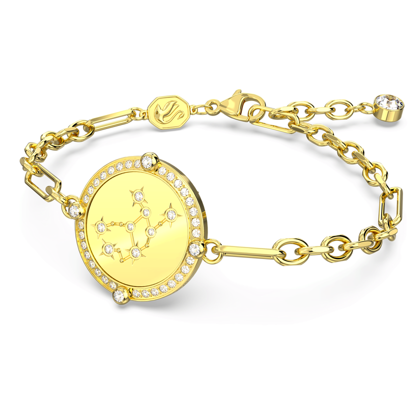 swarovski سوار zodiac، virgo، لون ذهبي، طلاء بلون ذهبي