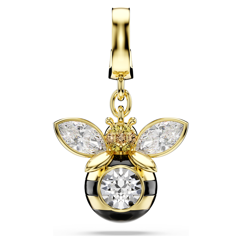swarovski حلية idyllia، قطع متنوع، شكل نحلة، ألوان متعددة، طلاء باللون الذهبي
