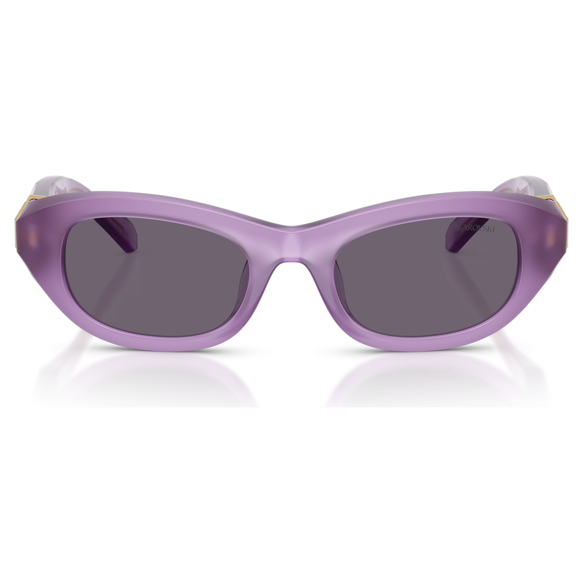 swarovski نظارة شمسية، شكل وسادة، لون أرجواني