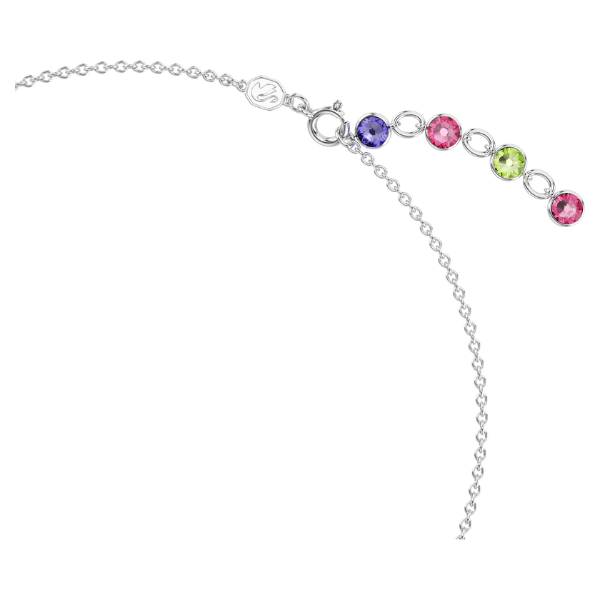 swarovski عقد gema، قطع متنوع، ألوان متعددة، طلاء روديوم