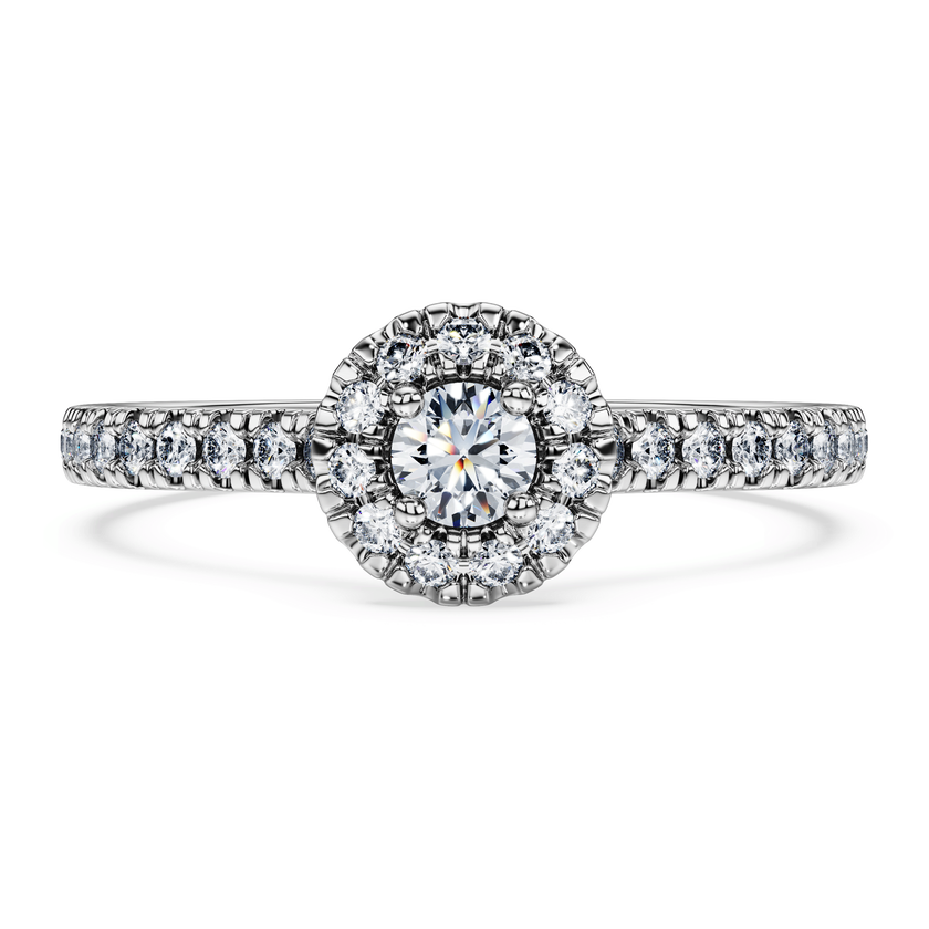 swarovski خاتم سوليتير eternity، ألماس مُصنع في المختبر إجمالي 0 45 قيراط، فضة استرليني