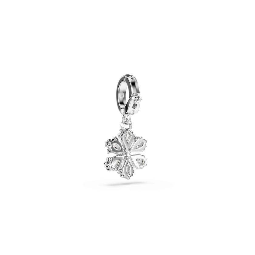 swarovski تعليقة idyllia، قطع متنوع، ندفة ثلج، لون أبيض، طلاء روديوم