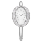 swarovski ساعة imber بتصميم سوار، صناعة سويسرية، سوار معدني، لون فضي، ستانلس ستيل