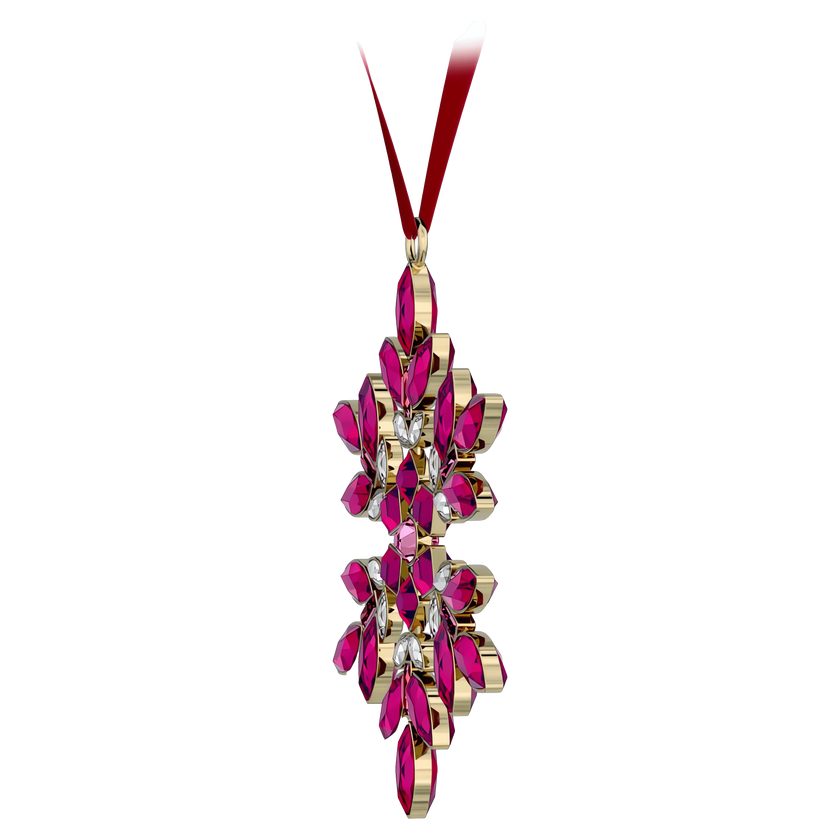 swarovski قطعة زينة للأعياد، عائلة gema، لون أحمر