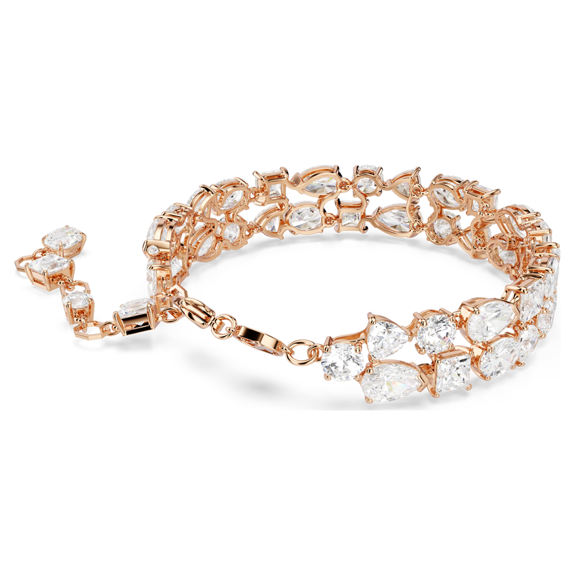 swarovski سوار mesmera، قطع متنوع، لون أبيض، طلاء ذهبي