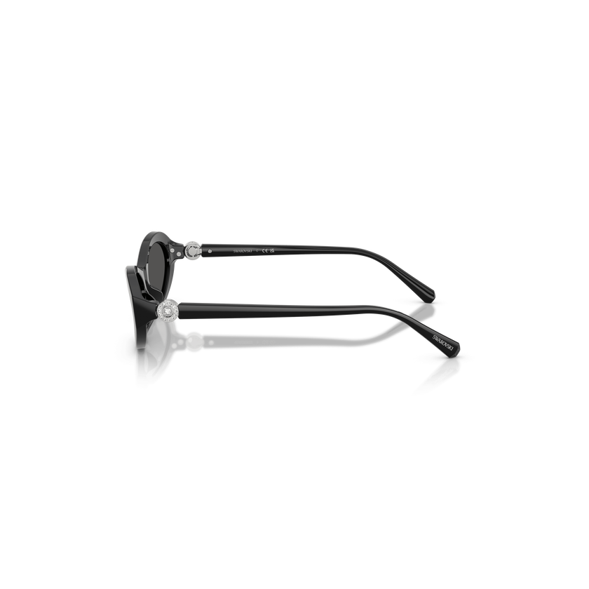 swarovski نظارات شمسية، شكل بيضاوي، sk6069، لون أسود