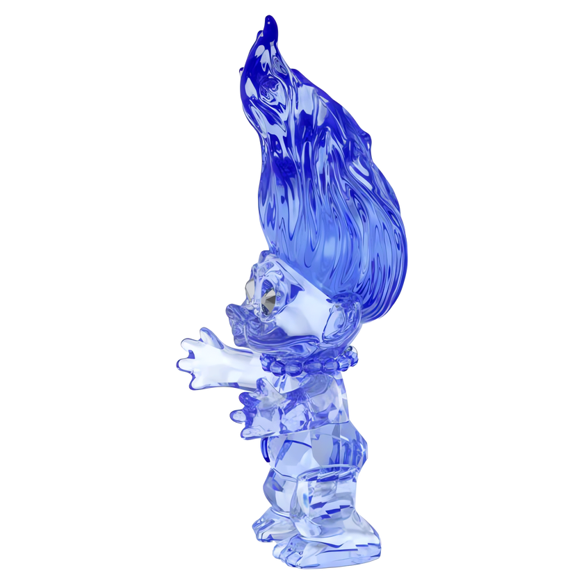 swarovski قزم، مجموعة good luck trolls، لون أزرق