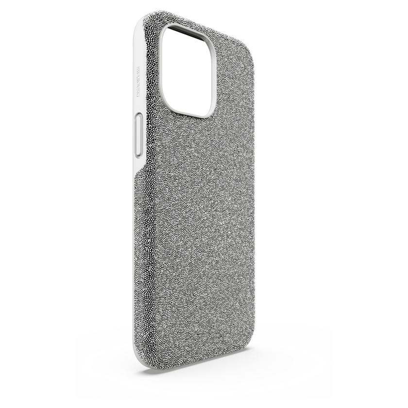 swarovski حافظة high للهاتف الذكي، iphone  15 pro max، لون فضي