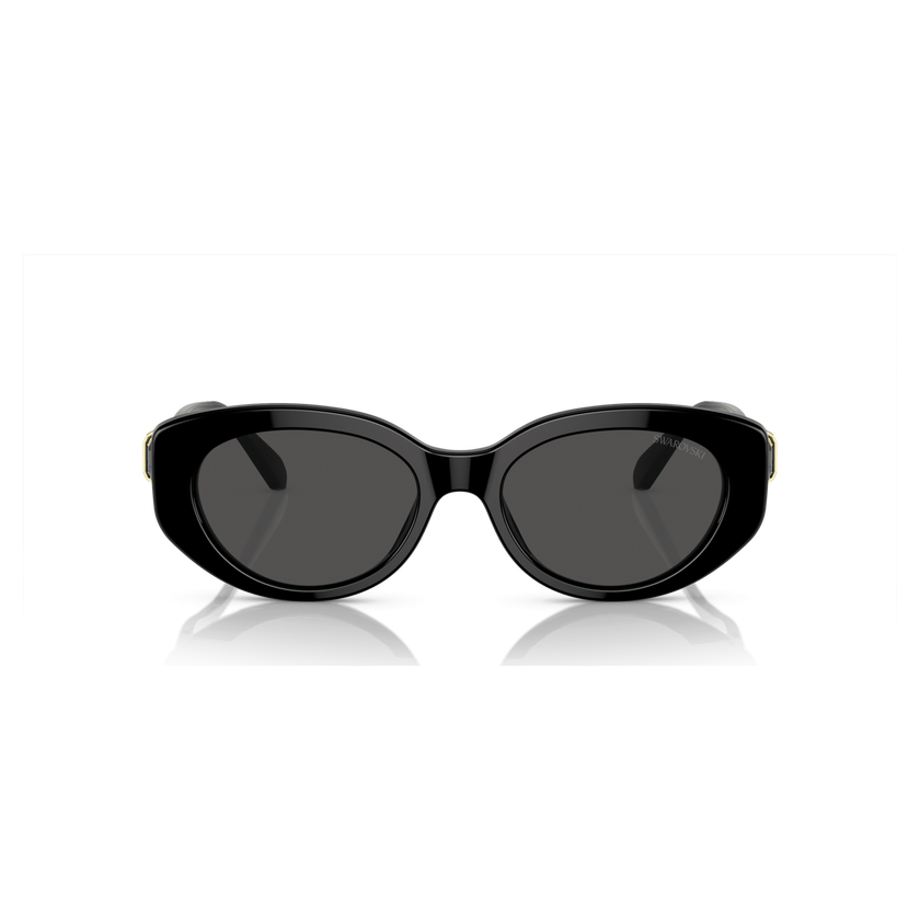 swarovski نظارة شمسية، شكل كات آي، sk6002el، لون أسود