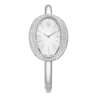 swarovski ساعة imber bangle، صناعة سويسرية، سوار معدني، لون فضي، ستانلس ستيل