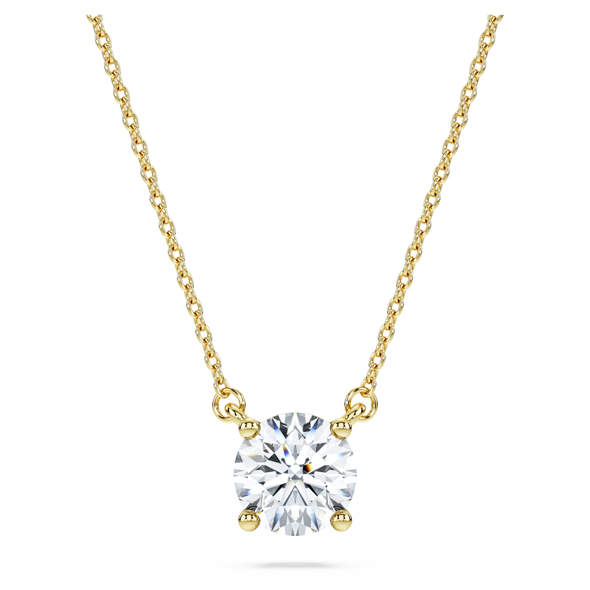 swarovski قلادة eternity، أحجار ألماس مُصنعة في المختبر بإجمالي 1 قيراط، ذهب أصفر عيار 18