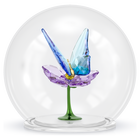 swarovski قطعة زينة كرة زجاجية بها فراشة وزهرة، مجموعة idyllia