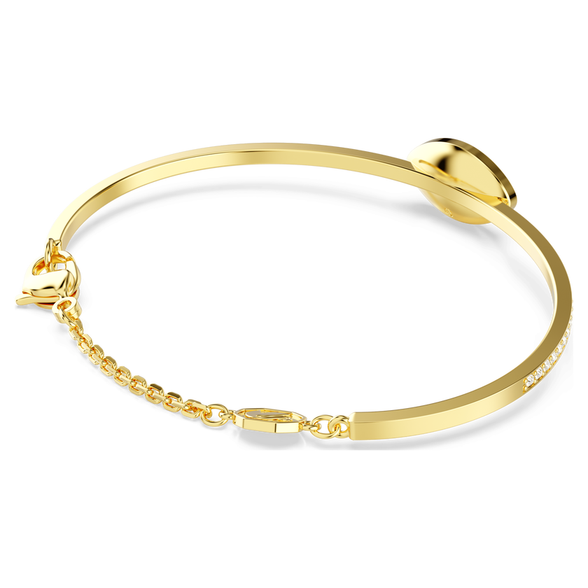 swarovski سوار symbolica، شكل عين الحسود، لون أزرق، لمسة نهائية من الذهب عيار 18 قيراط
