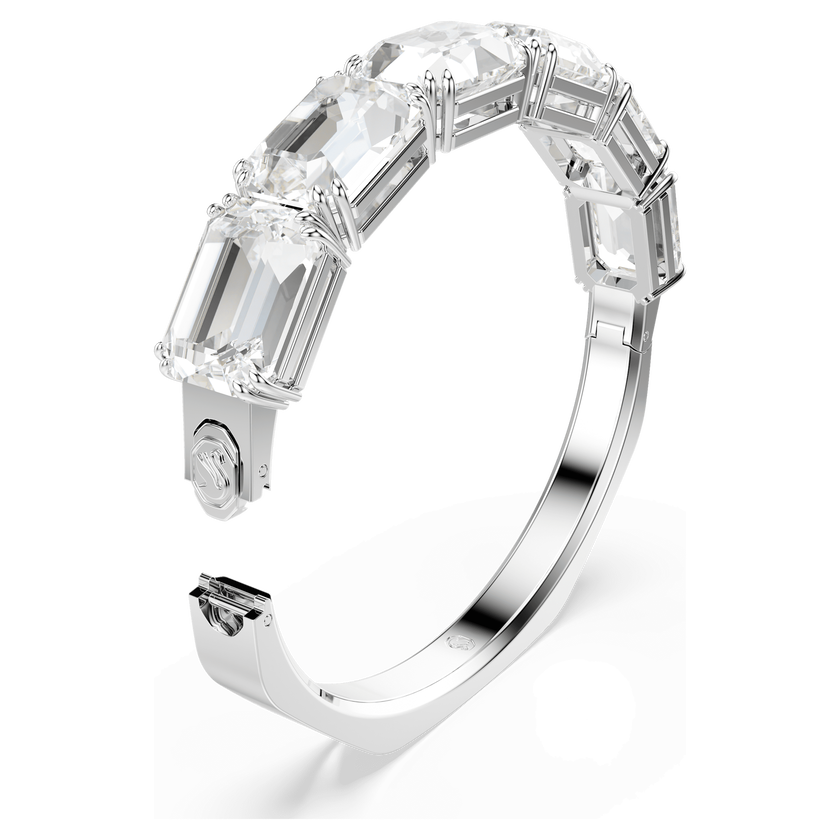swarovski سوار millenia، قطع مُثَمَّن، لون أبيض، طلاء روديوم