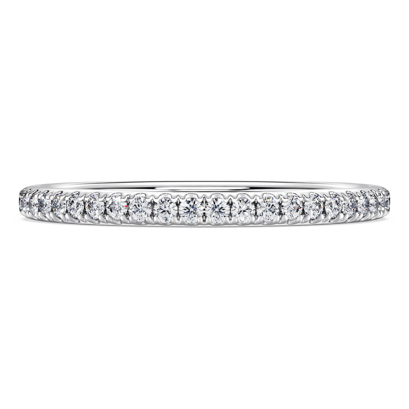 swarovski دبلة eternity، أحجار ألماس مُصنعة في المختبر بإجمالي 0 2 قيراط، فضة إسترليني