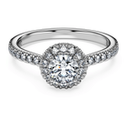 swarovski خاتم سوليتير eternity، أحجار ألماس مُصنعة في المختبر بإجمالي 0 8 قيراط، ذهب أبيض عيار 18