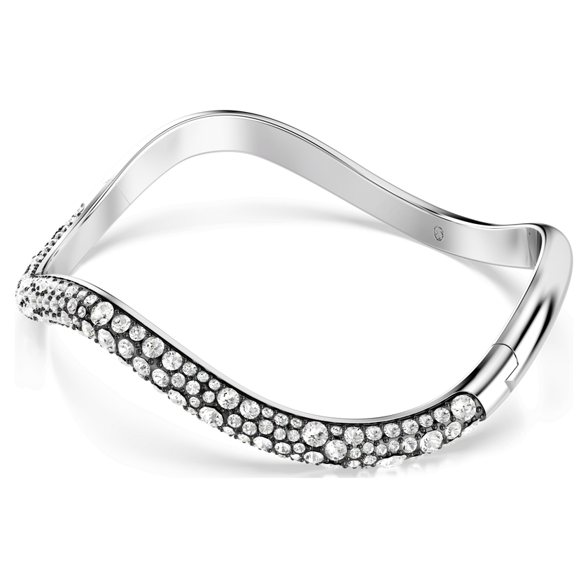 swarovski سوار sublima، قطع مستدير، لون أبيض، طلاء روديوم