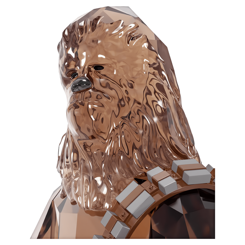 swarovski قطعة زينة على شكل تشوباكا star wars