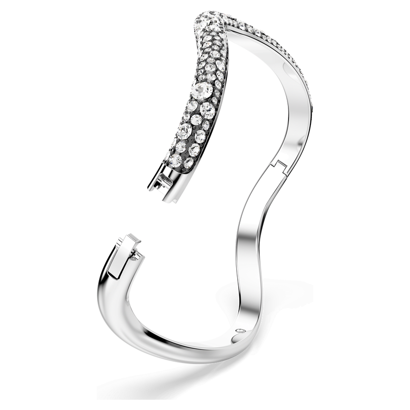 swarovski سوار sublima، قطع مستدير، لون أبيض، طلاء روديوم