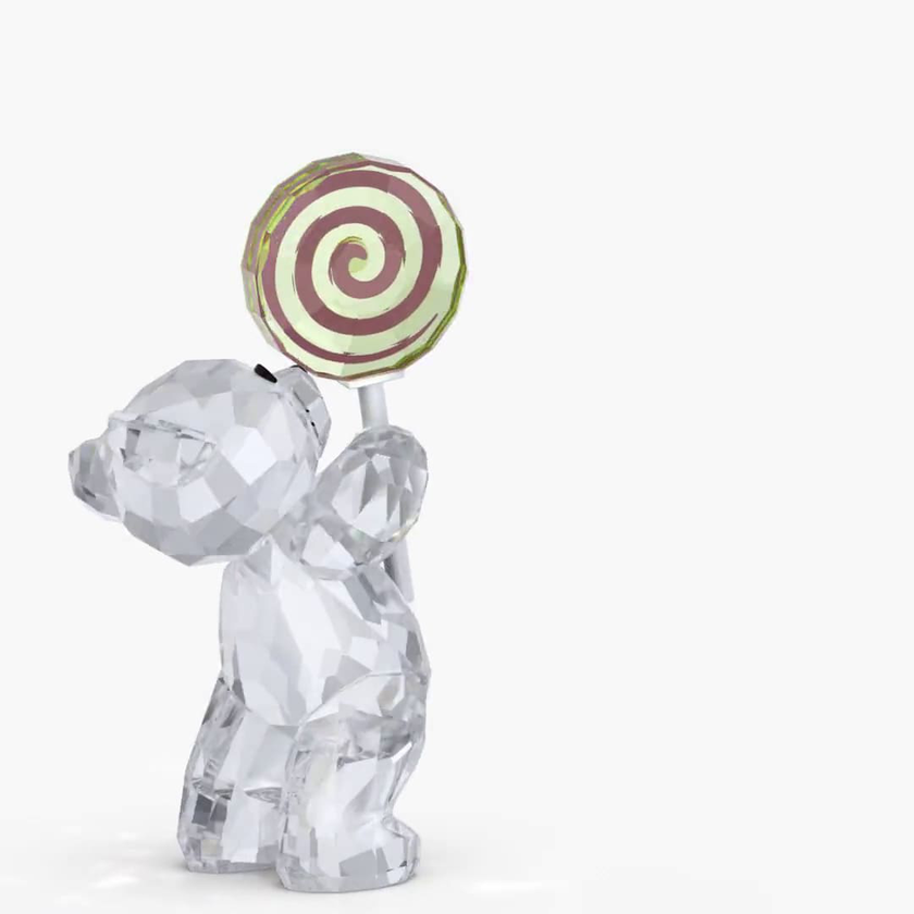 swarovski دب كريس بتصميم حلوى kris bear، ألوان متعددة