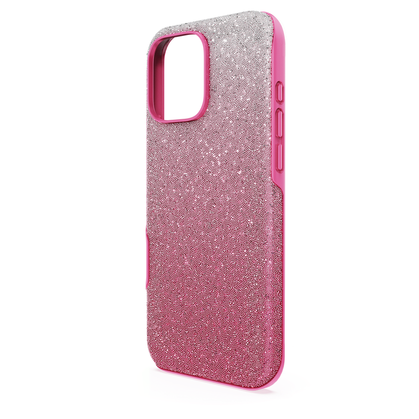 swarovski حافظة هاتف ذكي high، تدرج لوني، iphone  16 pro max، لون وردي