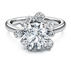 swarovski galaxy ring  lab grown diamonds 2 ct tw  round shape  18k white gold