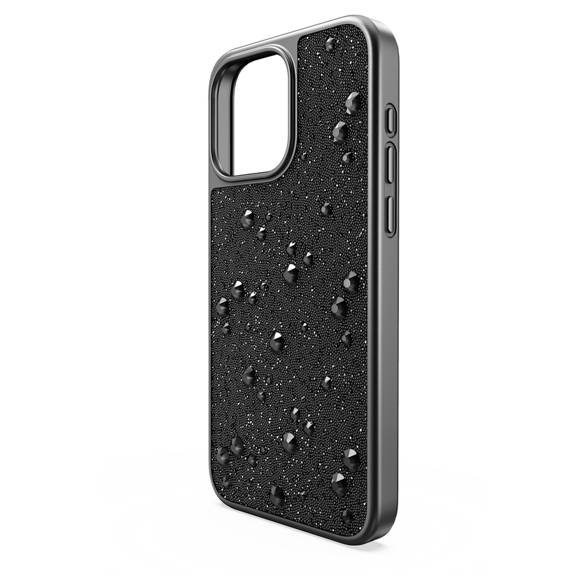 swarovski حافظة high للهاتف الذكي، iphone  15 pro max، لون أسود