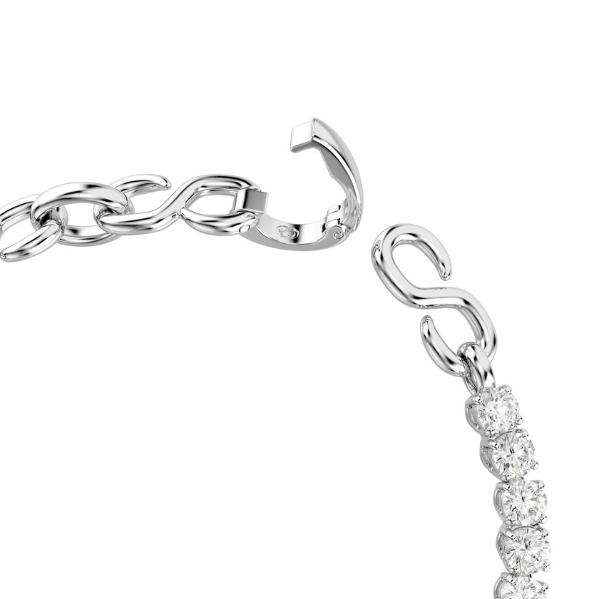 swarovski سوار matrix، قطع مستدير، لون أبيض، طلاء روديوم