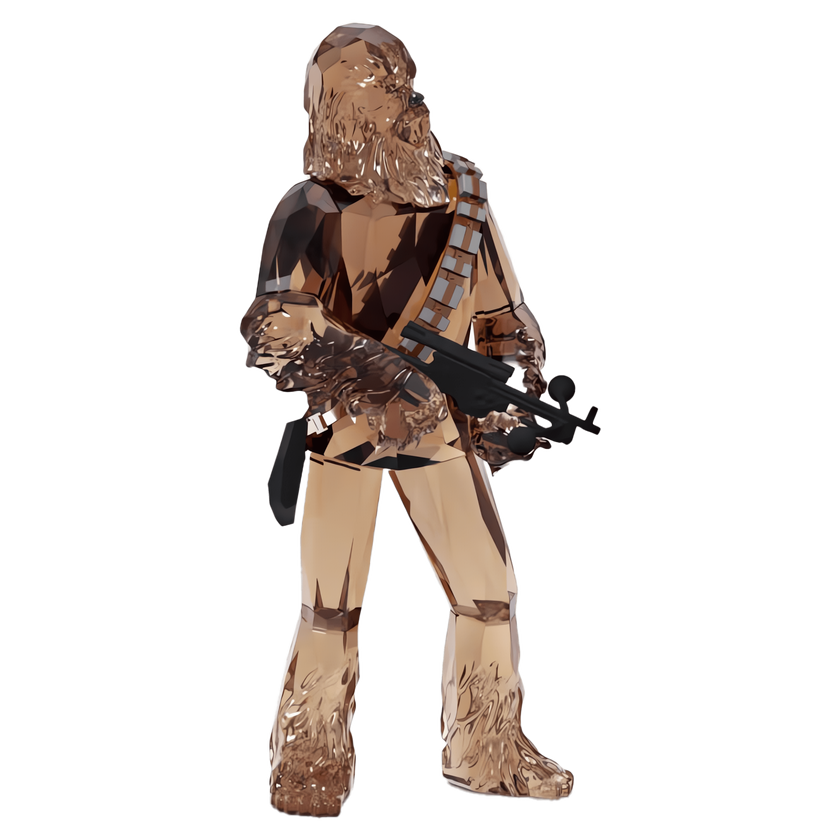 swarovski قطعة زينة على شكل تشوباكا star wars