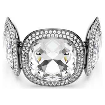 swarovski سوار una angelic، قطع كوشن، لون أبيض، طلاء روتينيوم