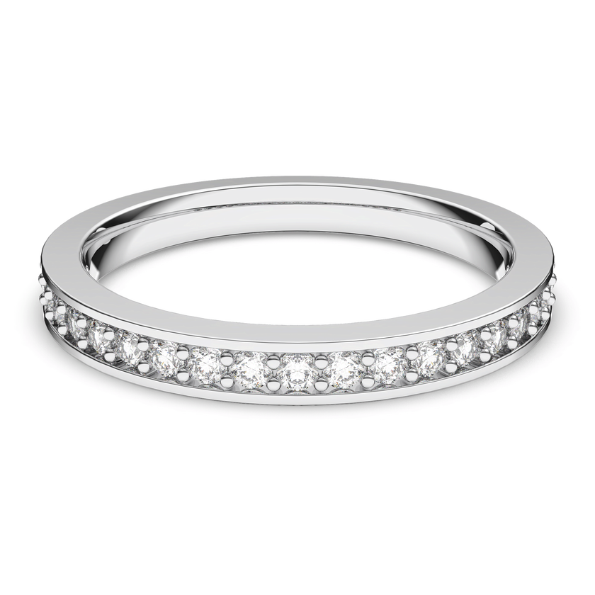 swarovski خاتم matrix، لون أبيض، طلاء روديوم
