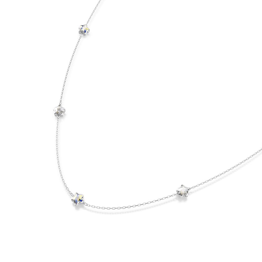 swarovski عقد chroma، نجمة، لون أبيض، طلاء روديوم
