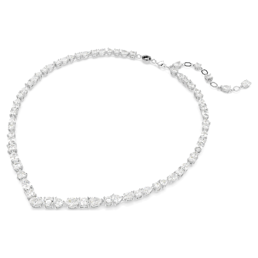 swarovski عقد mesmera، قطع متنوع، لون أبيض، طلاء روديوم