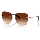 swarovski sunglasses  square shape  sk7043  brown