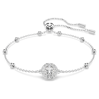 swarovski سوار una angelic، قطع مُستدير، لون أبيض، طلاء روديوم