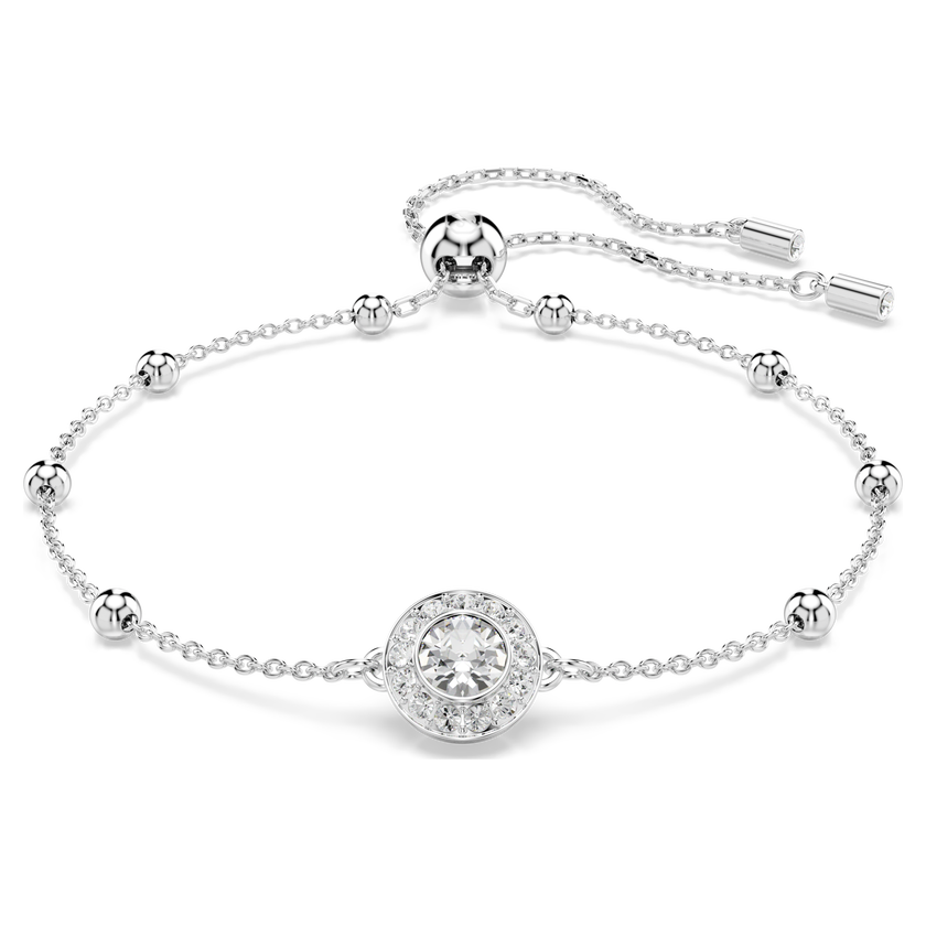 swarovski سوار una angelic، قطع مُستدير، لون أبيض، طلاء روديوم