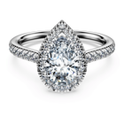 swarovski خاتم سوليتير eternity، أحجار ألماس مُصنعة في المختبر بإجمالي 1 3 قيراط، ذهب أبيض عيار 18