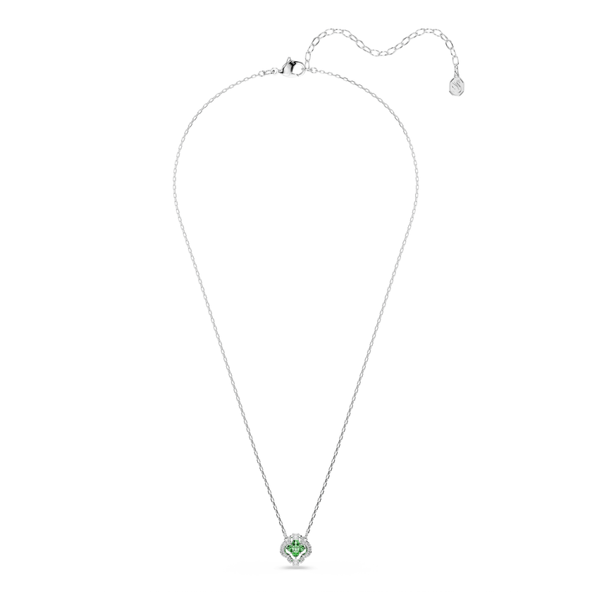 swarovski قلادة una angelic، قطع متنوع، لون أخضر، طلاء روديوم
