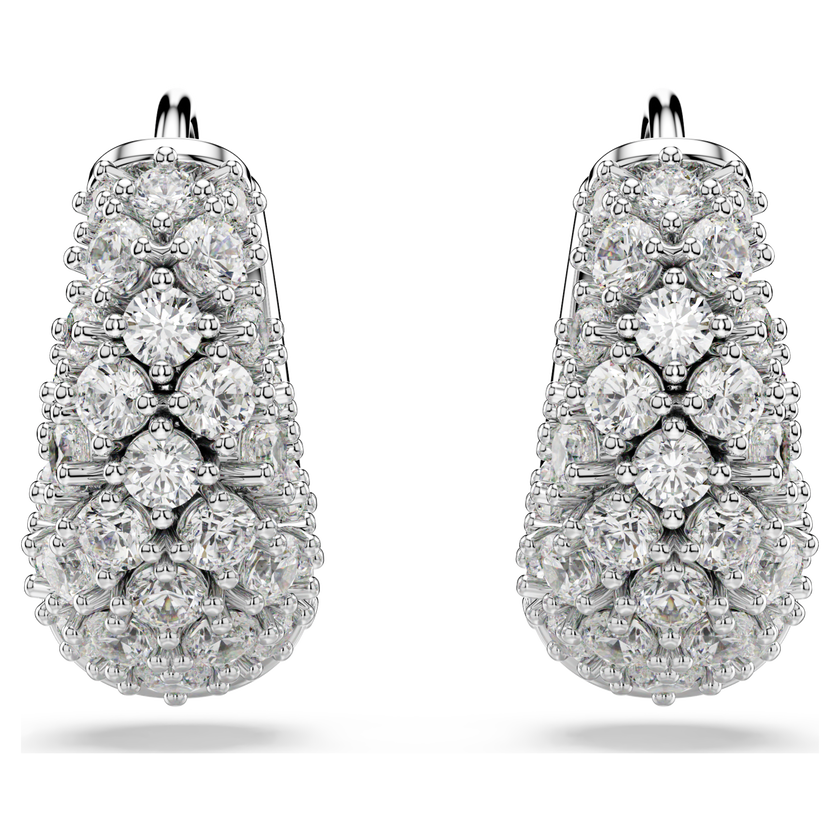 swarovski أقراط sublima، لون أبيض، طلاء روديوم