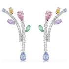 أقراط متدلية ariana grande x swarovski، قطع متنوع، ألوان متعددة، طلاء روديوم