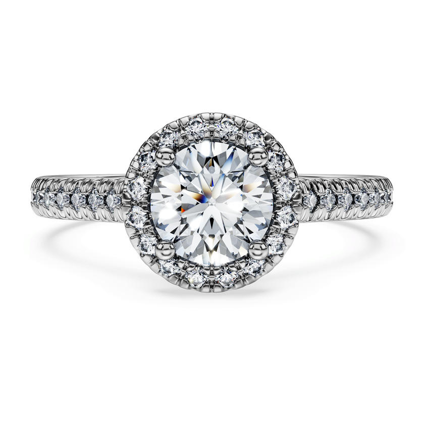 swarovski خاتم سوليتير eternity، أحجار ألماس مُصنعة في المختبر بإجمالي 1 33 قيراط، ذهب أبيض عيار 18