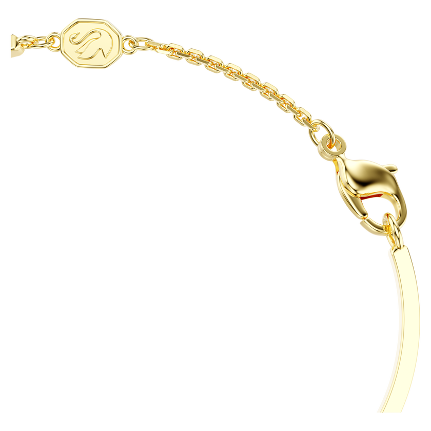 swarovski سوار symbolica، شكل عين الحسود، لون أزرق، لمسة نهائية من الذهب عيار 18 قيراط