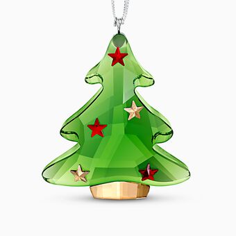 زينة متدلية على شكل شجرة عيد الميلاد الخضراء