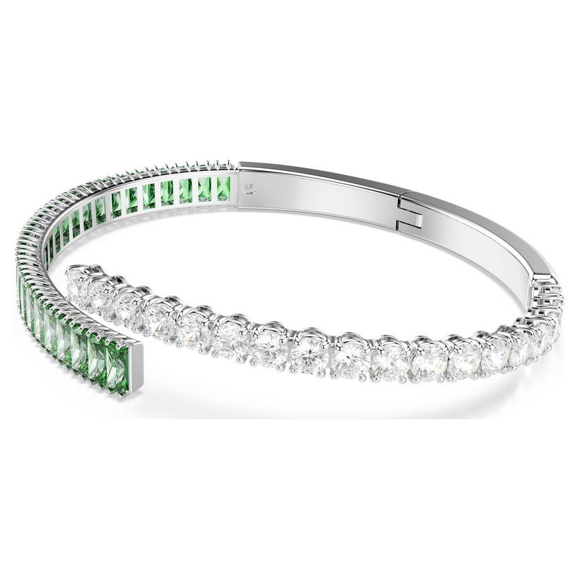 swarovski سوار matrix، قطع متنوع، لون أخضر، طلاء روديوم