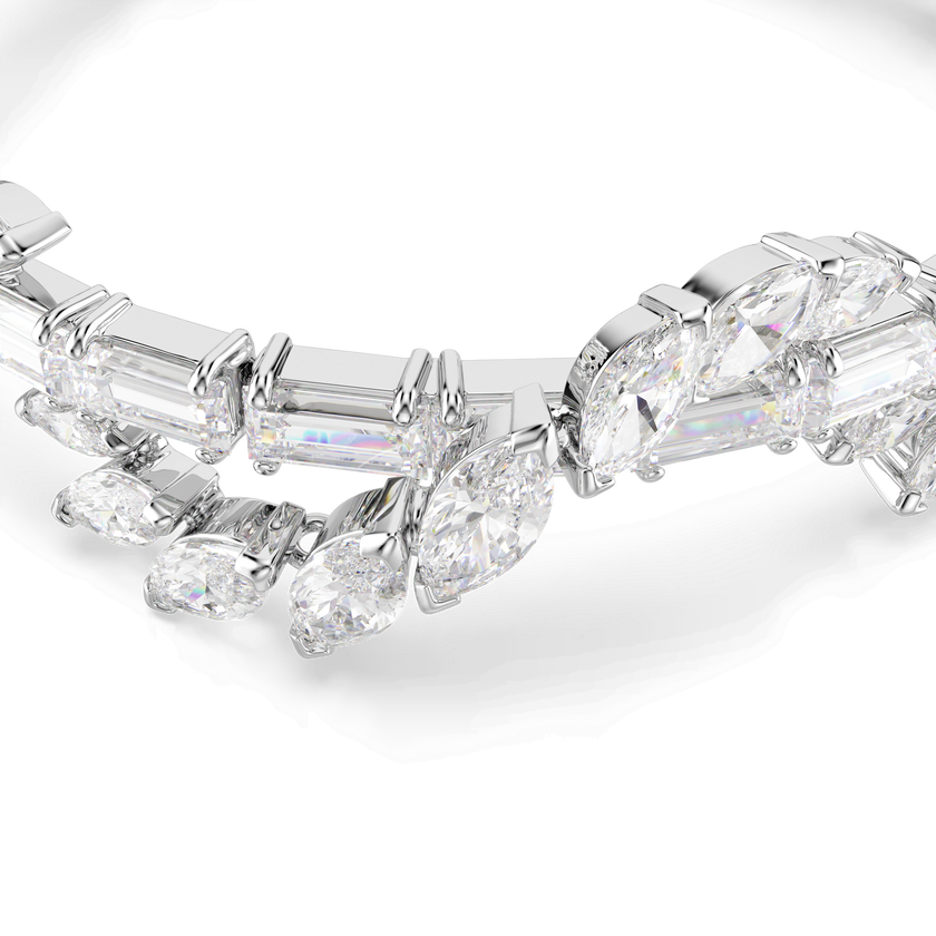 swarovski سوار mesmera، قطع متنوع، لون أبيض، طلاء روديوم