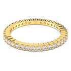 swarovski خاتم matrix vittore، قطع مستدير، لون أبيض، طلاء بلون ذهبي