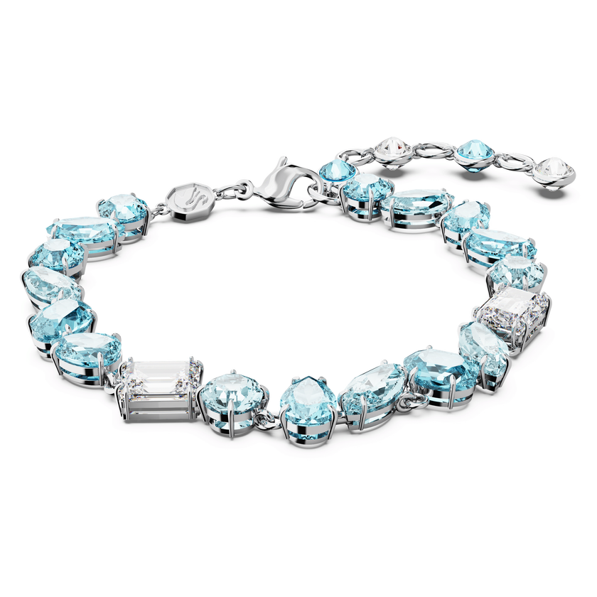 swarovski سوار gema، قطع متنوع، لون أزرق، طلاء روديوم